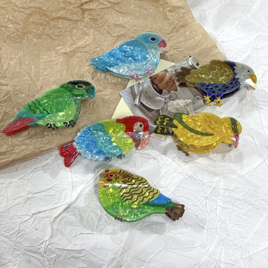 Parrot Hair Claw Clip