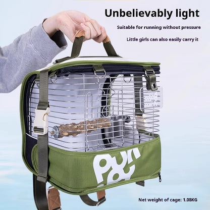 Stainless Steel Mesh Bird Travel Cage | Bon Bon Bird Toys