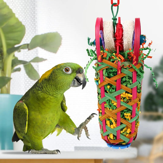 Shreddable Bamboo Basket Bird Toy 2-Pack | Bon Bon Bird Toys