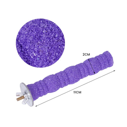 Sand-Coated Claw Grinding Perch Stick | Bon Bon Bird Toys