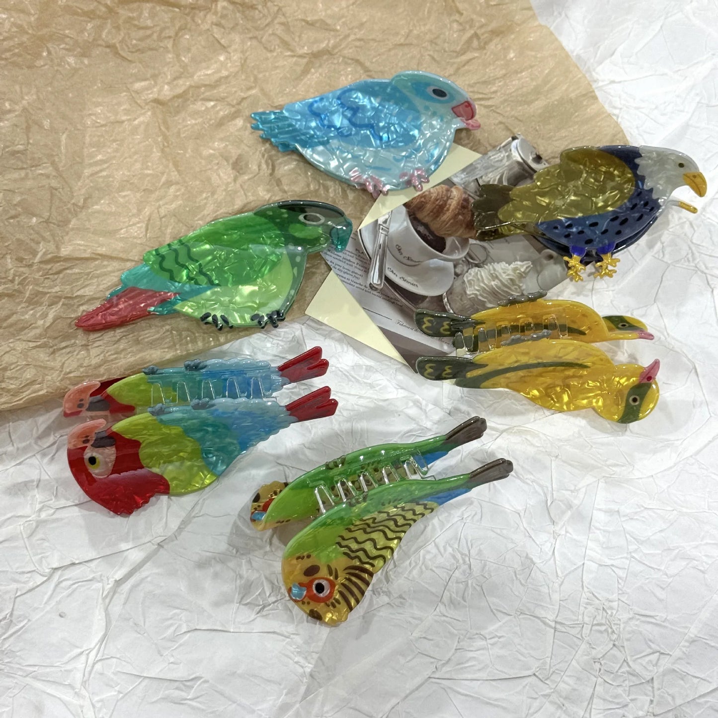 Parrot Hair Claw Clip
