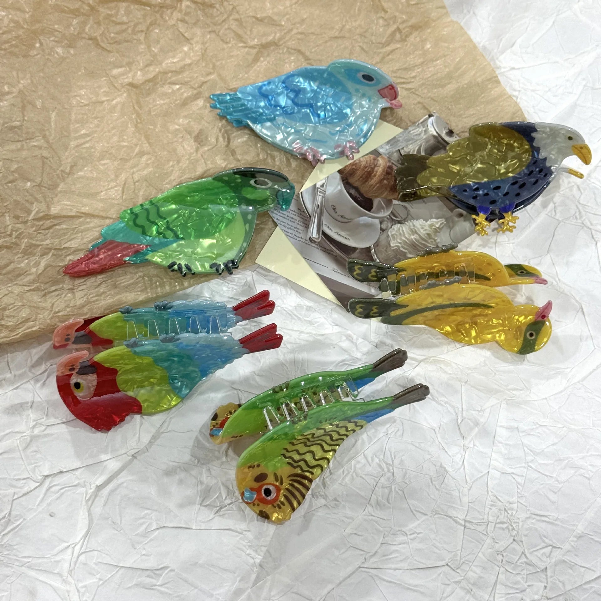 Parrot Hair Claw Clip