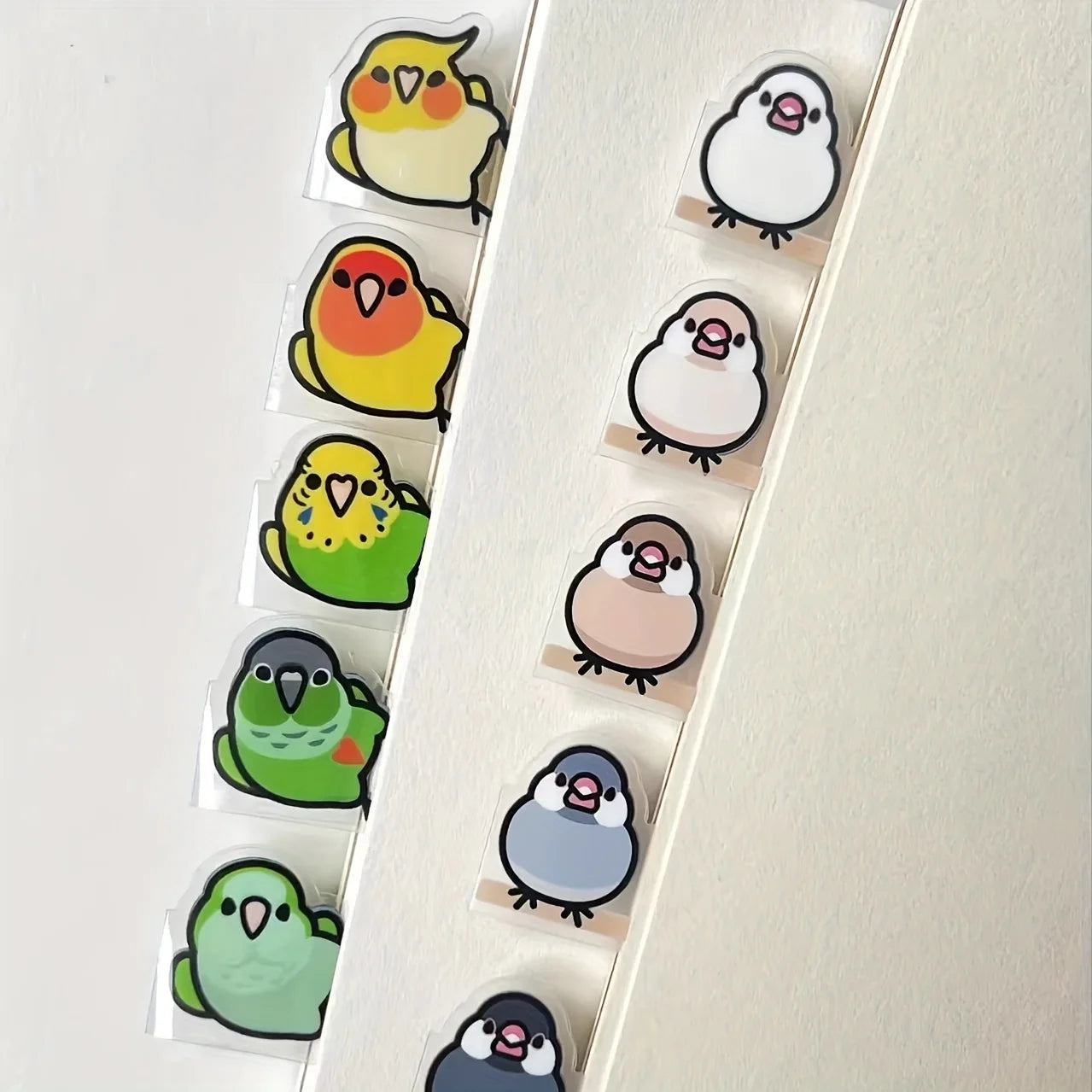 Chubby Bird Planner Index Tab Stickers | Bon Bon Bird Toys