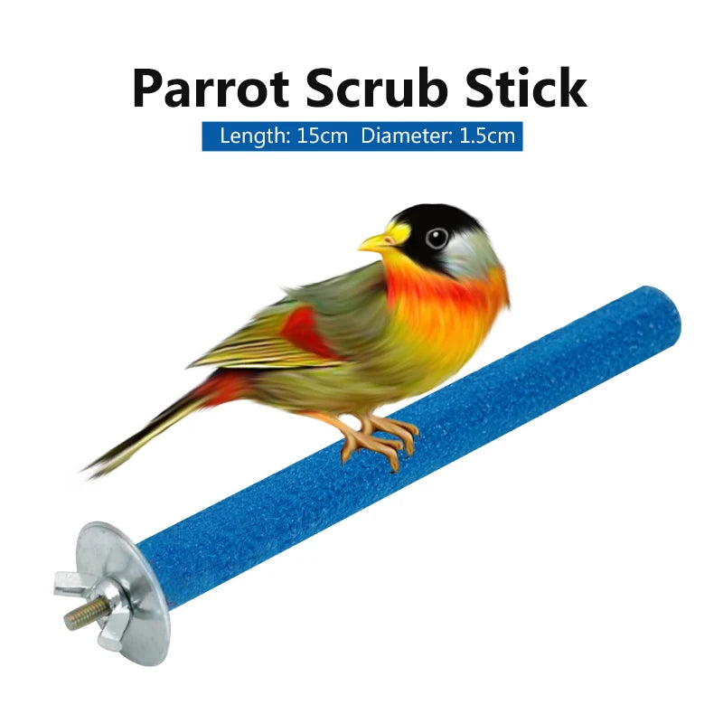 Colorful Wooden Perch Stick for Small Birds | Bon Bon Bird Toys