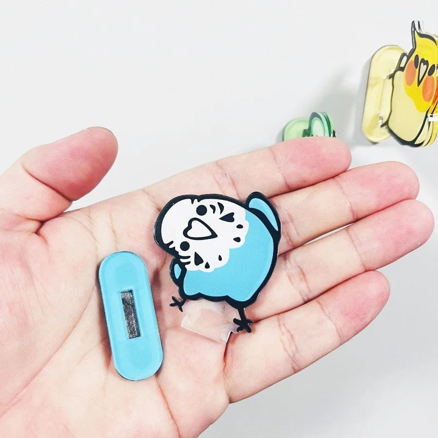 Chubby Bird Acrylic Fridge Magnets | Bon Bon Bird Toys