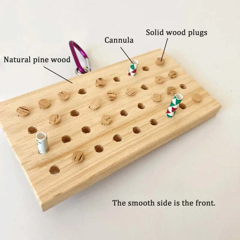 Wooden Plug Chew Board for Birds | Bon Bon Bird Toys