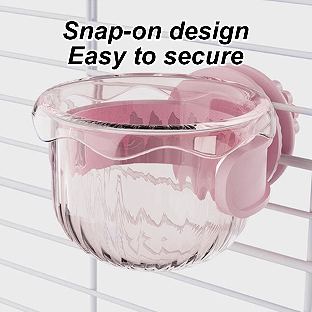 Anti-Splash Cage-Mount Bird Feeder Bowl | Bon Bon Bird Toys