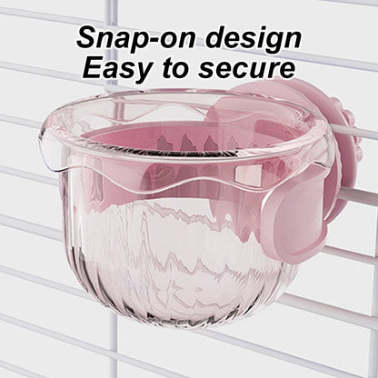 Anti-Splash Cage-Mount Bird Feeder Bowl | Bon Bon Bird Toys