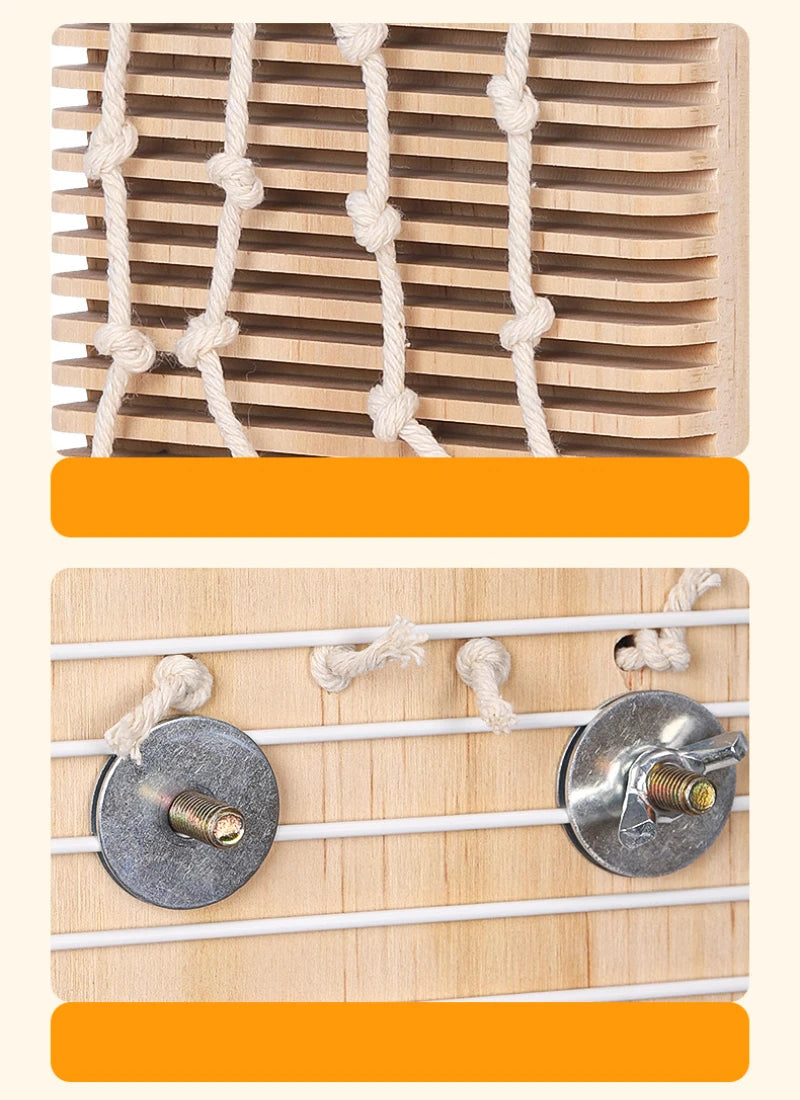 Slatted Wood Block Perch for Bird Cages | Bon Bon Bird Toys