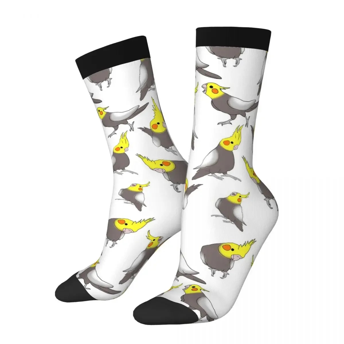 Cockatiel Print Crew Socks | Bon Bon Bird Toys