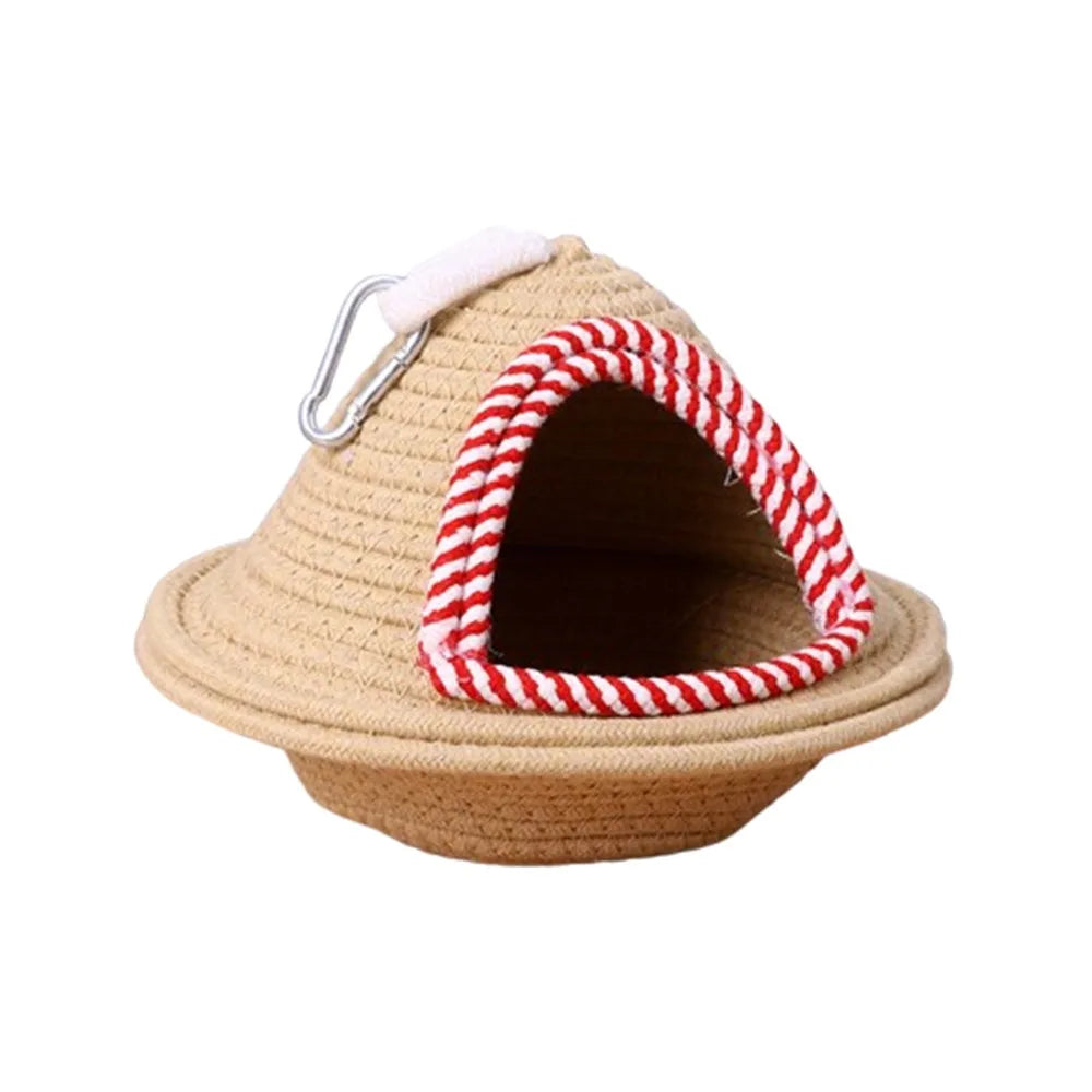 Handwoven Cotton Bird Nest | Bon Bon Bird Toys