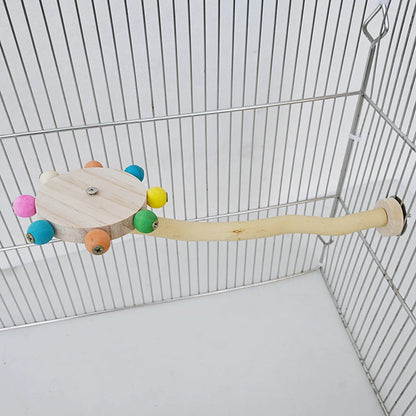 Spinning Bead Wheel Perch Toy for Birds | Bon Bon Bird Toys