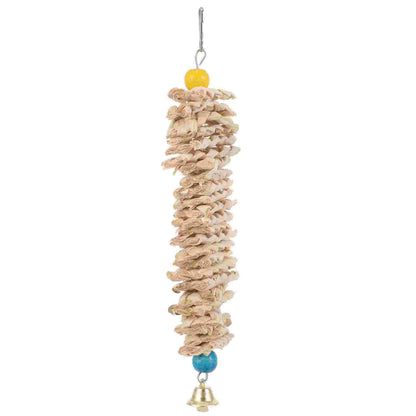 Stacked Corn Husk Shredder Toy for Birds | Bon Bon Bird Toys