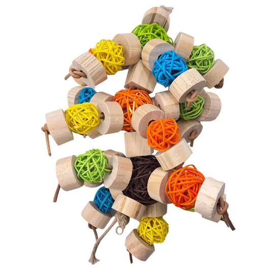 Colorful Bird Chewing Toy for Parrots