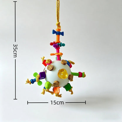 Foraging Ball Puzzle Toy for Medium Parrots | Bon Bon Bird Toys