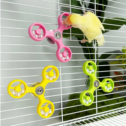 Spinning Rattle Toy for Birds