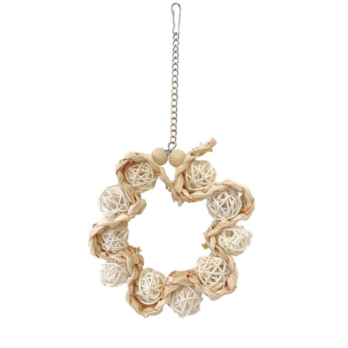 Vine Ball Wreath Swing for Birds | Bon Bon Bird Toys