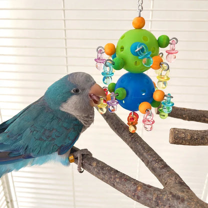 Colorful Bead and Ball Chew Toy for Birds | Bon Bon Bird Toys