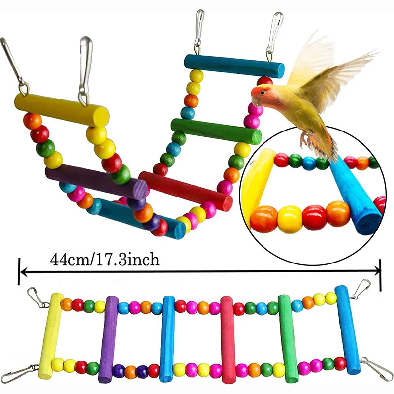 7-Piece Bird Toy Set for Small Parrots | Bon Bon Bird Toys