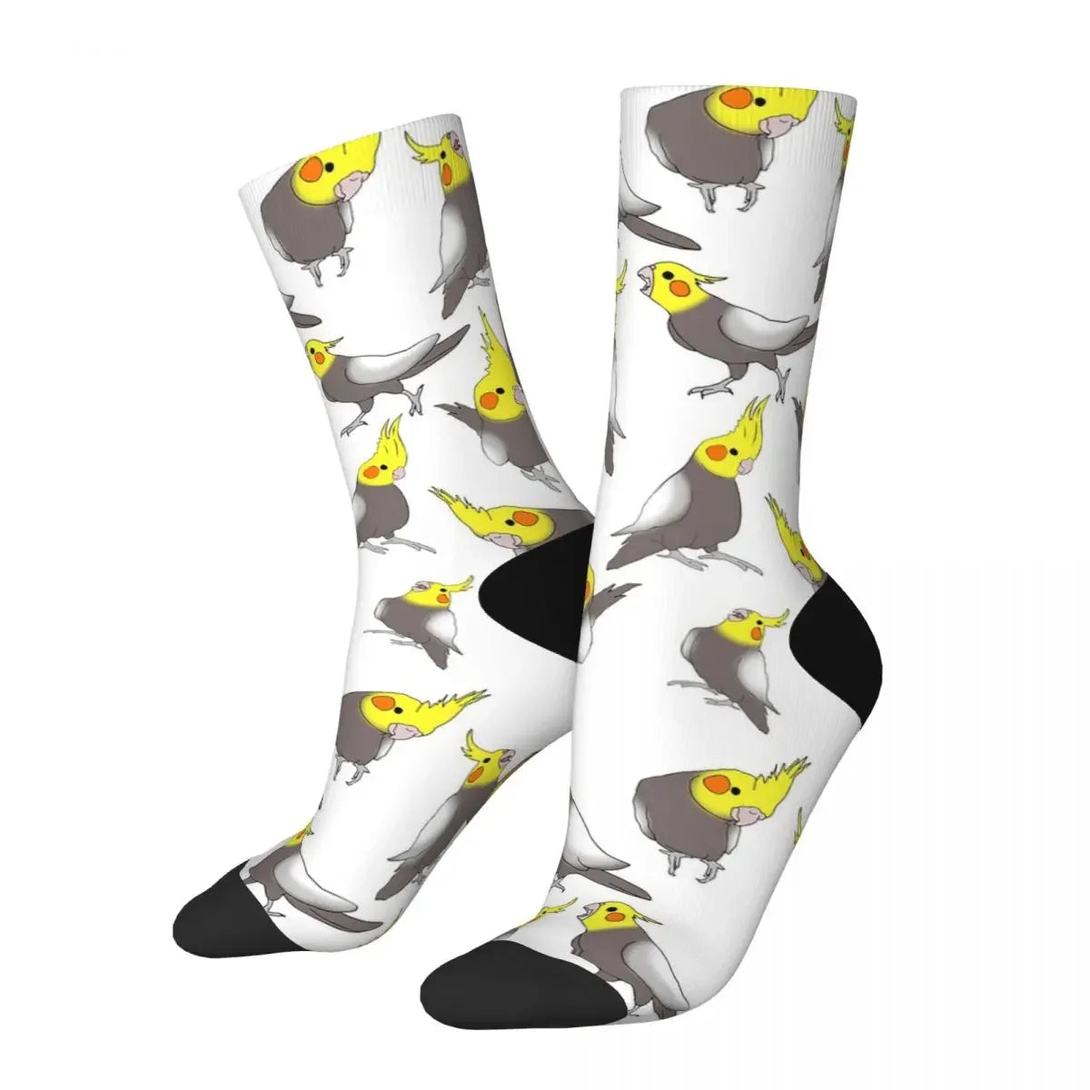 Cockatiel Print Crew Socks | Bon Bon Bird Toys