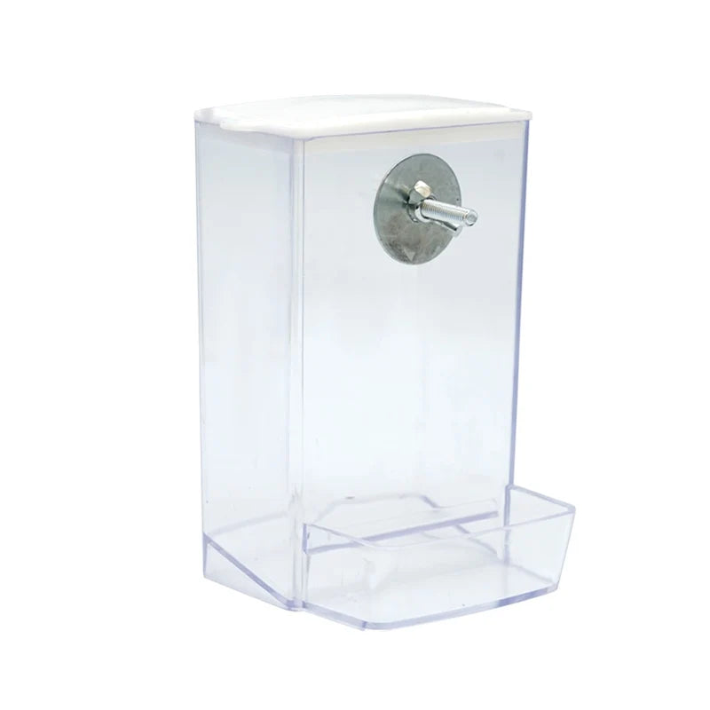 Gravity Bird Seed Feeder with Dustproof Lid 