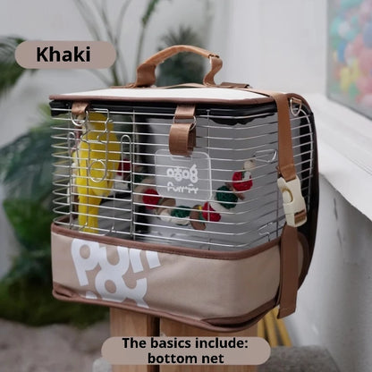 Stainless Steel Mesh Bird Travel Cage | Bon Bon Bird Toys