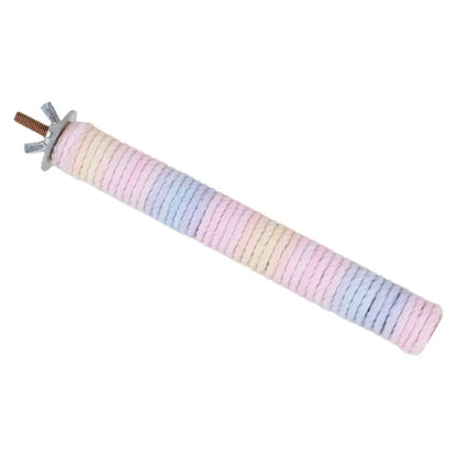 Colorful Cotton Rope Straight Perch for Bird Cages