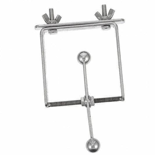 A stainless-steel bird fidget toy