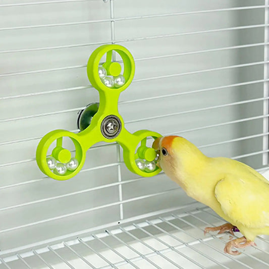 Spinning Rattle Toy for Birds