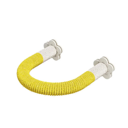 U-Shape Braided Rope Perch with Plastic Cage Mounts