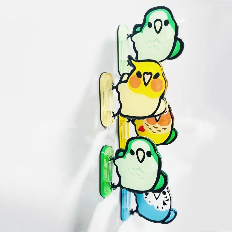 Chubby Bird Acrylic Fridge Magnets | Bon Bon Bird Toys