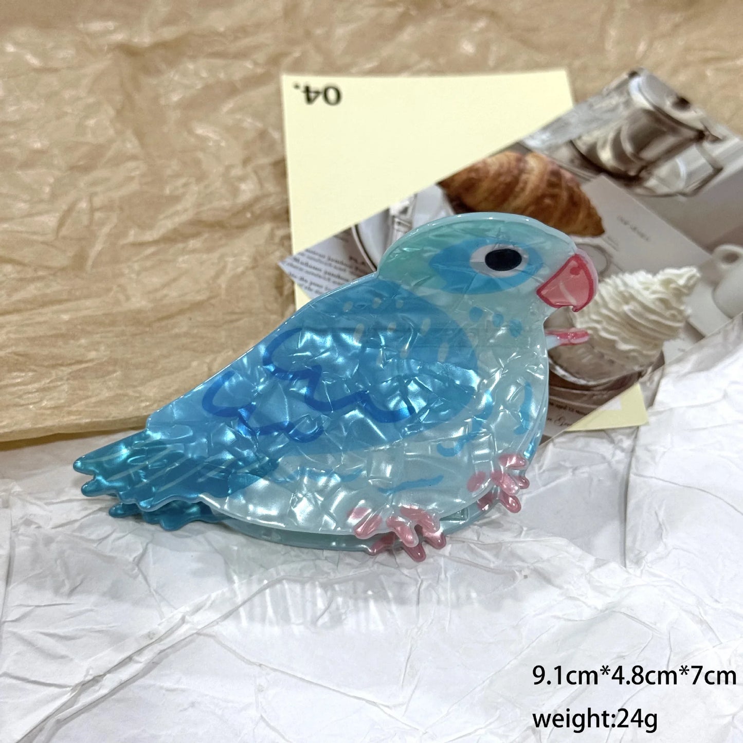 Parrot Hair Claw Clip