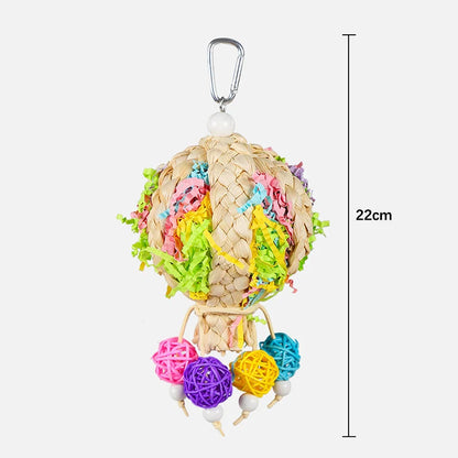 Woven Rattan Ball Bird Toy | Bon Bon Bird Toys