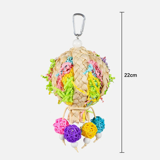 Woven Rattan Ball Bird Toy | Bon Bon Bird Toys