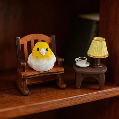 Hand-Carved Cockatiel Figurine | Bon Bon Bird Toys