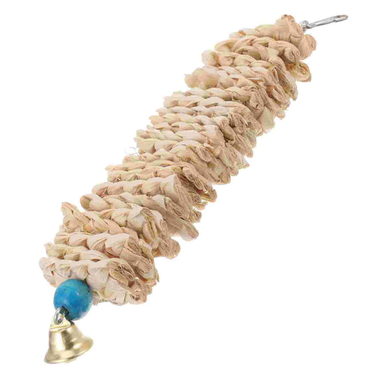 Stacked Corn Husk Shredder Toy for Birds | Bon Bon Bird Toys