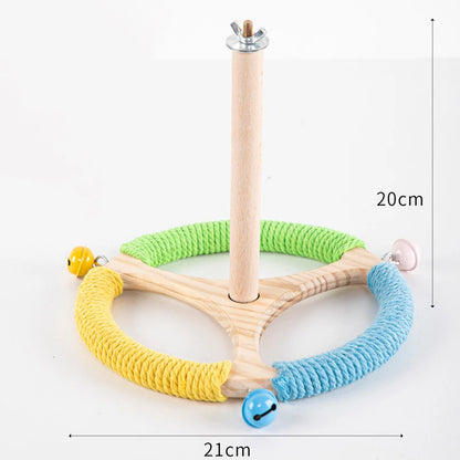 Rotating Windmill Perch Stand for Small Birds | Bon Bon Bird Toys