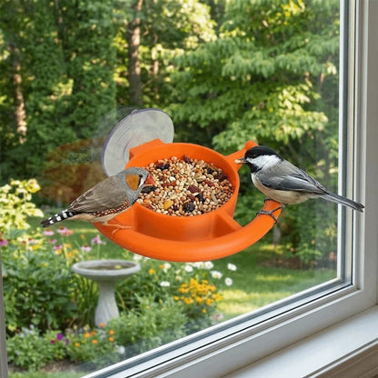 Teacup Window Bird Feeder with Suction Cup | Bon Bon Bird Toys