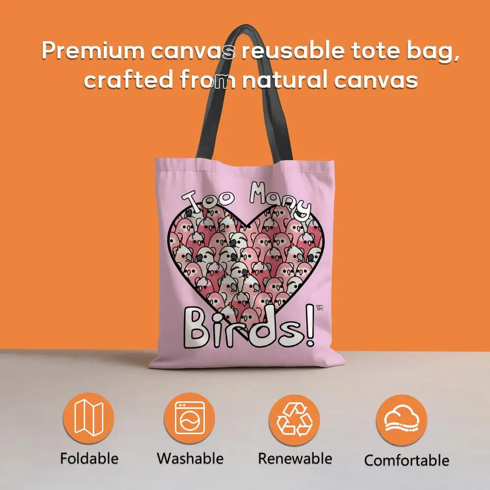 Cockatiel Canvas Tote Bag | Bon Bon Bird Toys