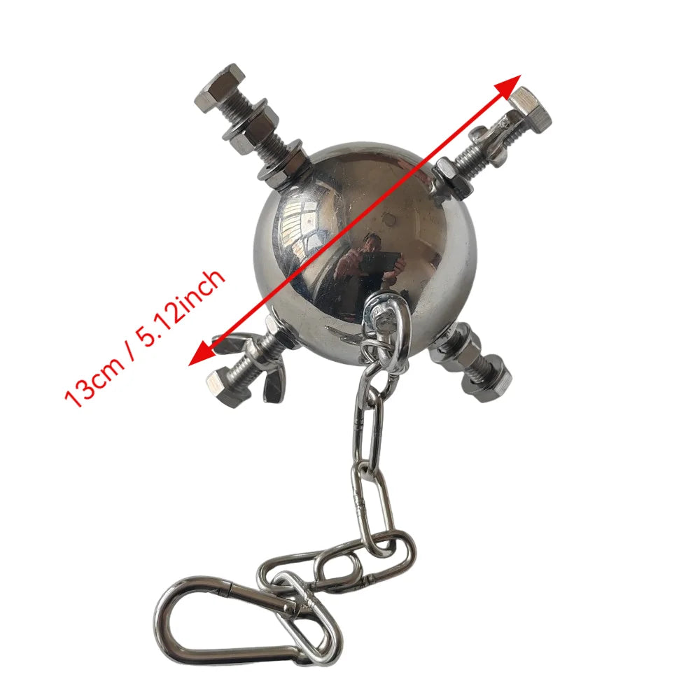 Stainless Steel Foraging Star Toy for Large Parrots | Bon Bon Bird Toys