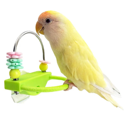 Flower Bead Platform Perch for Small Birds | Bon Bon Bird Toys