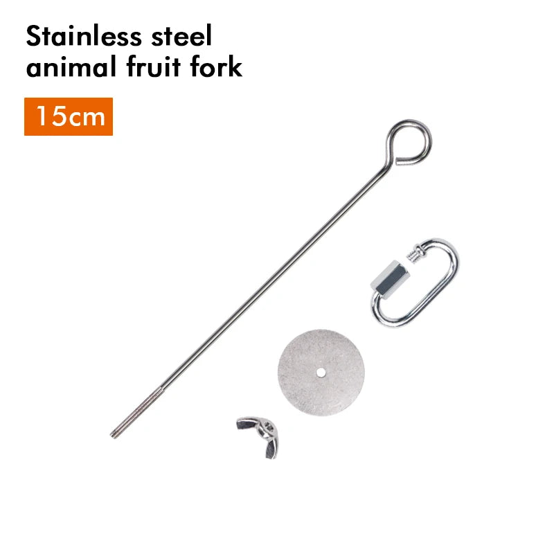 Stainless Steel Fruit and Veggie Skewer for Birds | Bon Bon Bird Toys