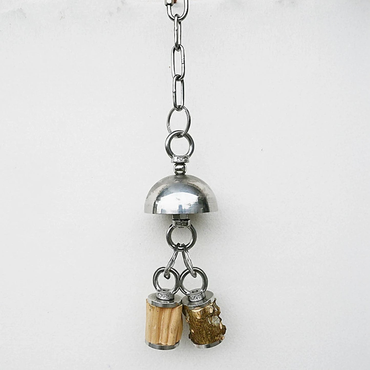 Stainless Steel Bell Toy for Large Parrots | Bon Bon Bird Toys
