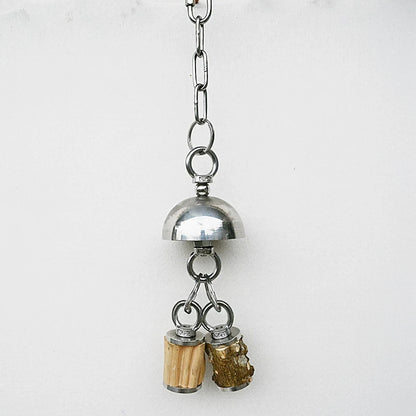Stainless Steel Bell Toy for Large Parrots | Bon Bon Bird Toys