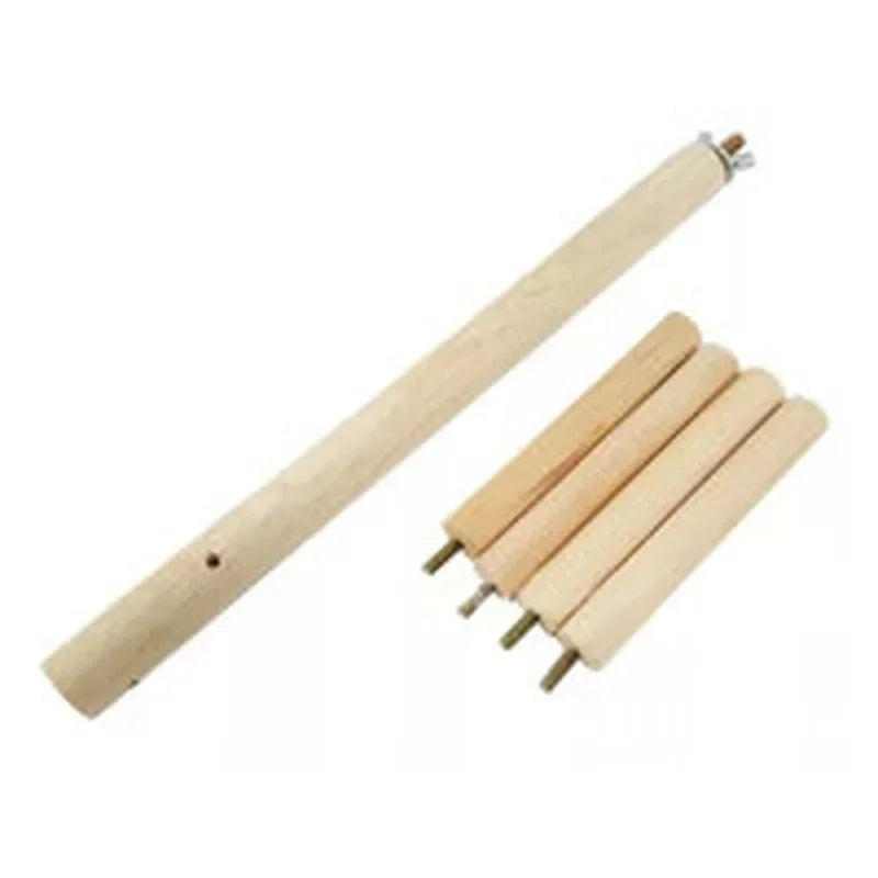 4-Level Hanging Wood Perch Stand | Bon Bon Bird Toys