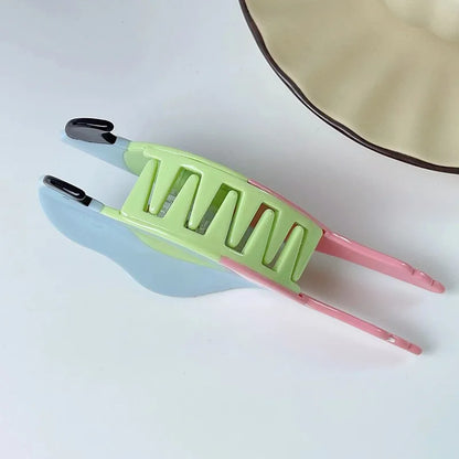 Colorful Macaw Hair Claw Clip