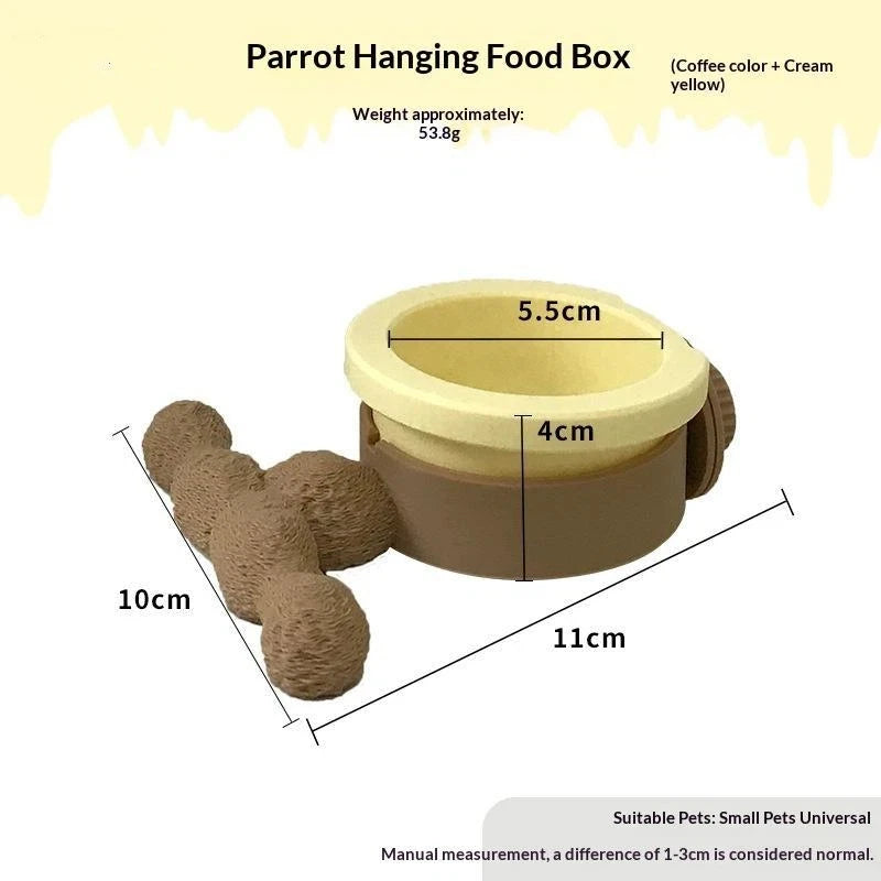 PLA Bird Feeder Bowls & Hanging Trays | Bon Bon Bird Toys