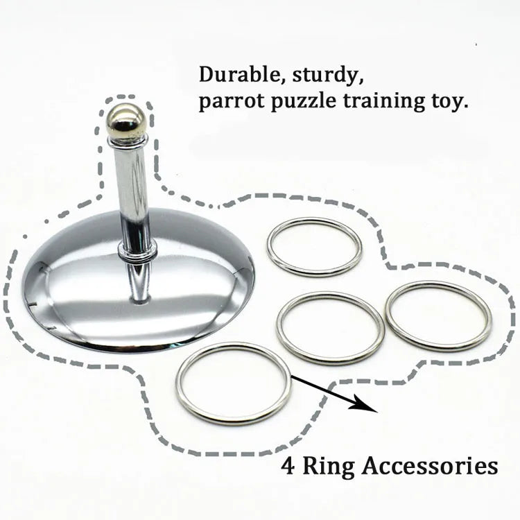 Ring Toss Bird Toy for Parrots & Pet Birds