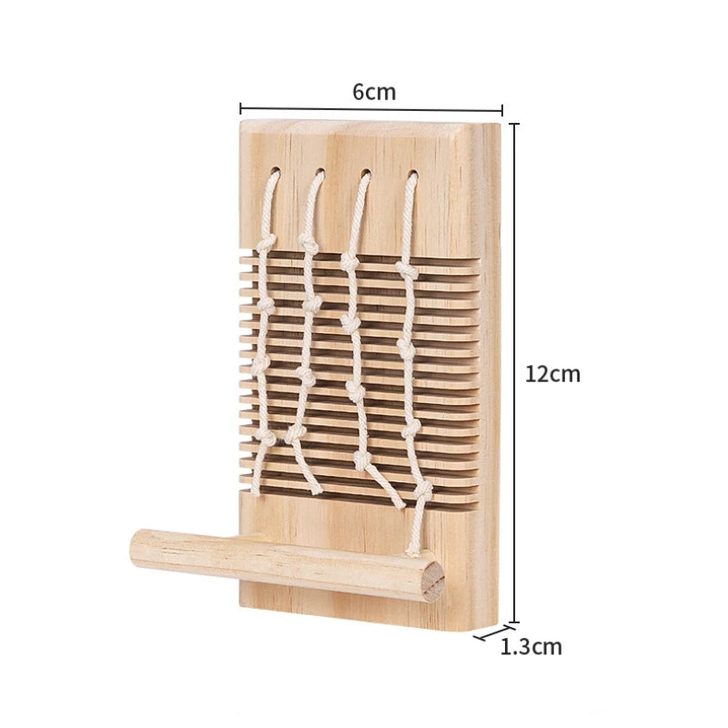 Slatted Wood Block Perch for Bird Cages | Bon Bon Bird Toys