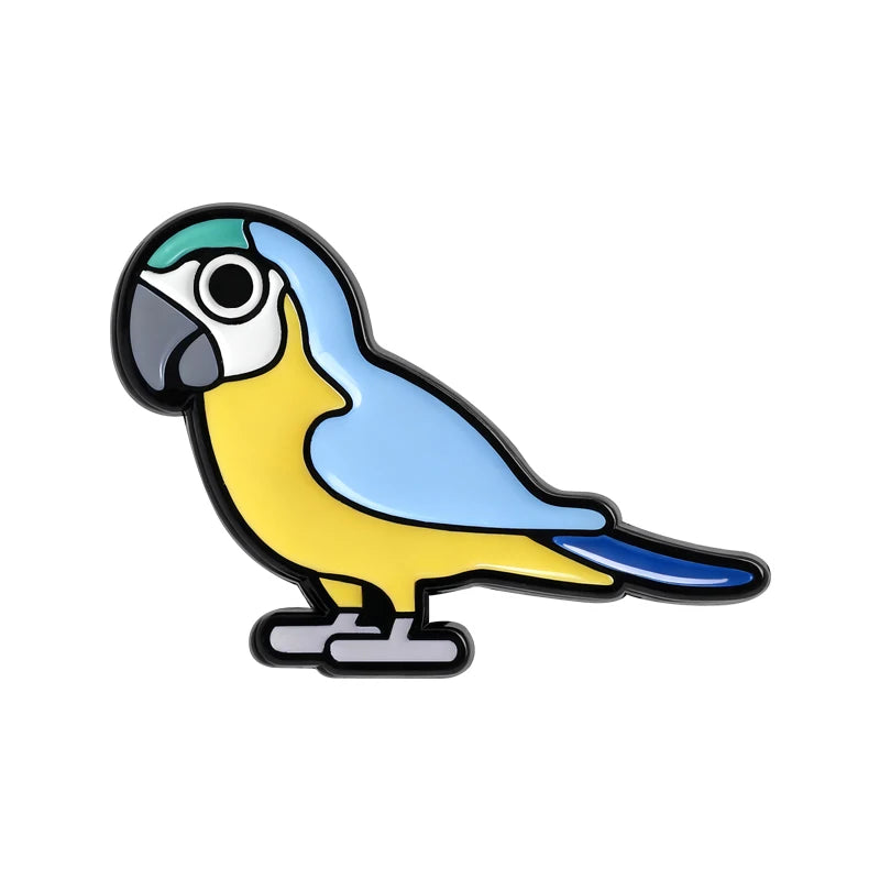 Parrot Enamel Pin | Bon Bon Bird Toys